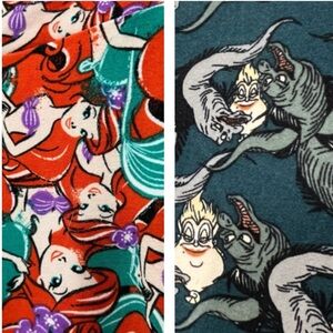 LulaRoe Leggings Disney Little Mermaid Ariel Ursula 2 pairs One Size